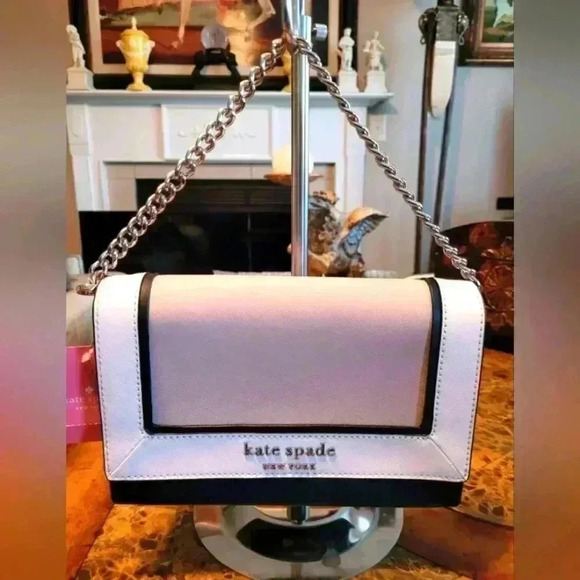 kate spade Handbags - Kate Spade tricolored crossbody with silver hardware